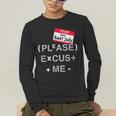 PEMDAS Math Teacher Halloween Costume Men's Long Sleeve T-Shirt, funny gift