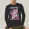 Pink Unicorn Spanish Teacher Regalos Para Bilingue Teacher Men's Long Sleeve T-Shirt, funny gift Pink Unicorn Spanish Teacher Regalos Para Bilingue Teacher Men's Long Sleeve T-Shirt, funny gift