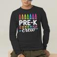 Pre-K Crew Teacher Team Squad Hello Back School Graduation Men's Long Sleeve T-Shirt, funny gift Pre-K Crew Teacher Team Squad Hello Back School Graduation Men's Long Sleeve T-Shirt, funny gift