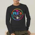 Pre K Dream Team Back To School Boys First Day Teacher Men's Long Sleeve T-Shirt, funny gift