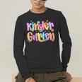 Preppy Kindergarten First Day Of School Teachers Girls Boys Men's Long Sleeve T-Shirt, funny gift Preppy Kindergarten First Day Of School Teachers Girls Boys Men's Long Sleeve T-Shirt, funny gift