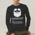 Professor Ancient Teaching Education Bearded History Teacher Men's Long Sleeve T-Shirt, funny gift