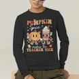 Pumpkin Spice Makes Teacher Nice Retro Fall Spooky Season Men's Long Sleeve T-Shirt, funny gift Pumpkin Spice Makes Teacher Nice Retro Fall Spooky Season Men's Long Sleeve T-Shirt, funny gift