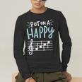 Put On A Happy Face Music Music Teacher Men's Long Sleeve T-Shirt, funny gift Put On A Happy Face Music Music Teacher Men's Long Sleeve T-Shirt, funny gift