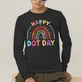 Rainbow Happy Dot Day Shirts Teacher Kids September 15th Men's Long Sleeve T-Shirt, funny gift Rainbow Happy Dot Day Shirts Teacher Kids September 15th Men's Long Sleeve T-Shirt, funny gift
