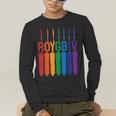 Rainbow Roygbiv Kids Artist Costume Art Teacher Men's Long Sleeve T-Shirt, funny gift