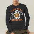 Read More Books Halloween Retro Pumpkin Reading Fall Teacher Men's Long Sleeve T-Shirt, funny gift