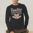 Reading Intervention Teacher Men's Long Sleeve T-Shirt, funny gift Reading Intervention Teacher Men's Long Sleeve T-Shirt, funny gift