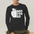 Red For Ed Teacher Support Public Education For Men Women Kids Men's Long Sleeve T-Shirt, funny gift Red For Ed Teacher Support Public Education For Men Women Kids Men's Long Sleeve T-Shirt, funny gift