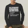 Relationship Status Taken By Super Hot Teacher Men's Long Sleeve T-Shirt, funny gift