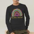 Retired Teacher Rainbow Men's Long Sleeve T-Shirt, funny gift Retired Teacher Rainbow Men's Long Sleeve T-Shirt, funny gift