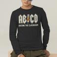 Retro Abcd Teacher Novelty Back To School Teacher Men's Long Sleeve T-Shirt, funny gift Retro Abcd Teacher Novelty Back To School Teacher Men's Long Sleeve T-Shirt, funny gift