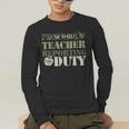 Retro Back To School Women Old Camo Preschool Teacher Men's Long Sleeve T-Shirt, funny gift Retro Back To School Women Old Camo Preschool Teacher Men's Long Sleeve T-Shirt, funny gift