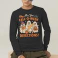 Retro Are You Fall O Ween Directions Ghost Teacher Spooky Men's Long Sleeve T-Shirt, funny gift Retro Are You Fall O Ween Directions Ghost Teacher Spooky Men's Long Sleeve T-Shirt, funny gift