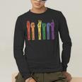 Retro Be Kind ASL Deaf Teacher Sign Language Gay Pride Men's Long Sleeve T-Shirt, funny gift Retro Be Kind ASL Deaf Teacher Sign Language Gay Pride Men's Long Sleeve T-Shirt, funny gift