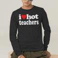 Retro I Love Hot Teachers Vintage I Heart Hot Teacher Men Women Girls Kids Men's Long Sleeve T-Shirt, funny gift