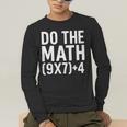 Retro Do The Math Teacher For Men Women Kid Boy Girl Men's Long Sleeve T-Shirt, funny gift