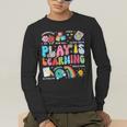 Retro Play Is Learning Kindergarten Teacher Team Women Men's Long Sleeve T-Shirt, funny gift Retro Play Is Learning Kindergarten Teacher Team Women Men's Long Sleeve T-Shirt, funny gift