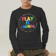 Retro Play Is Learning Teacher Back To School Men's Long Sleeve T-Shirt, funny gift Retro Play Is Learning Teacher Back To School Men's Long Sleeve T-Shirt, funny gift
