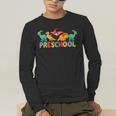 Retro Preschool Cute Dinosaur Preschool Teacher Kids Boys Men's Long Sleeve T-Shirt, funny gift Retro Preschool Cute Dinosaur Preschool Teacher Kids Boys Men's Long Sleeve T-Shirt, funny gift