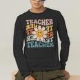 Retro Teacher Daisy Colorful Elementary School Teacher Men's Long Sleeve T-Shirt, funny gift Retro Teacher Daisy Colorful Elementary School Teacher Men's Long Sleeve T-Shirt, funny gift