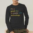 Retro Technology Teacher Shirt Tech Teacher Men's Long Sleeve T-Shirt, funny gift Retro Technology Teacher Shirt Tech Teacher Men's Long Sleeve T-Shirt, funny gift