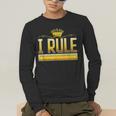 I Rule Math Ruler Mathematics Pun Math Teacher Men Women Girls Kids Men's Long Sleeve T-Shirt, funny gift I Rule Math Ruler Mathematics Pun Math Teacher Men Women Girls Kids Men's Long Sleeve T-Shirt, funny gift