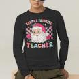 Santa Favorite Teacher Shirt Teacher Christmas Men's Long Sleeve T-Shirt, funny gift Santa Favorite Teacher Shirt Teacher Christmas Men's Long Sleeve T-Shirt, funny gift