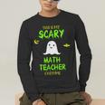 Scary Math Teacher Costume Halloween Lazy Easy Christmas Men's Long Sleeve T-Shirt, funny gift Scary Math Teacher Costume Halloween Lazy Easy Christmas Men's Long Sleeve T-Shirt, funny gift