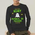 Scary Physical Education Ed Teacher Costume Halloween Easy Men's Long Sleeve T-Shirt, funny gift