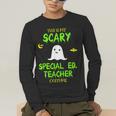 Scary Special Education Ed Teacher Costume Halloween Easy Men's Long Sleeve T-Shirt, funny gift