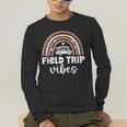 School Bus Trip Vibes Students Teachers Students Field Trip Men's Long Sleeve T-Shirt, funny gift School Bus Trip Vibes Students Teachers Students Field Trip Men's Long Sleeve T-Shirt, funny gift