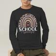 School Psych Teacher School Psychologist Leopard Rainbow Men's Long Sleeve T-Shirt, funny gift School Psych Teacher School Psychologist Leopard Rainbow Men's Long Sleeve T-Shirt, funny gift