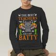 School Teacher A Bit Batty Teaching Bat Halloween Costume Men's Long Sleeve T-Shirt, funny gift School Teacher A Bit Batty Teaching Bat Halloween Costume Men's Long Sleeve T-Shirt, funny gift