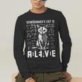 Schrodinger's Cat Dead And Alive Physics Teacher Men's Long Sleeve T-Shirt, funny gift