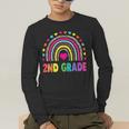 Second Grade Rainbow Girls Boys Teacher Team 2nd Grade Squad Men's Long Sleeve T-Shirt, funny gift