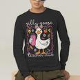 Silly Goose Teacher Club Animal Lover Groovy Teacher Men's Long Sleeve T-Shirt, funny gift