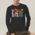 You Are Smart Brave Strong Kind Loved Motivation Teacher Kid Men's Long Sleeve T-Shirt, funny gift