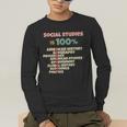 Social Studies Is Relevant History Teacher History Buff Men's Long Sleeve T-Shirt, funny gift