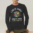 I Solve Cubes Speed Cubing Vintage Youth Math Teacher Men's Long Sleeve T-Shirt, funny gift I Solve Cubes Speed Cubing Vintage Youth Math Teacher Men's Long Sleeve T-Shirt, funny gift