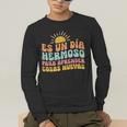 Spanish Multilingual Teacher Dual Languages Bilingual Men's Long Sleeve T-Shirt, funny gift Spanish Multilingual Teacher Dual Languages Bilingual Men's Long Sleeve T-Shirt, funny gift