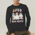 SPED Boo Crew Halloween Floral Ghost Special Ed SPED Teacher For Men Women Kids Men's Long Sleeve T-Shirt, funny gift