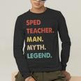 Sped Teacher Man Myth Legend Men's Long Sleeve T-Shirt, funny gift