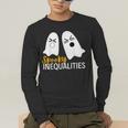 Spooky Ghost Inequalities Halloween Math Teacher Men's Long Sleeve T-Shirt, funny gift Spooky Ghost Inequalities Halloween Math Teacher Men's Long Sleeve T-Shirt, funny gift