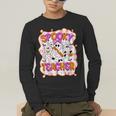 Spooky Teacher Ghost Pencil Teacher Halloween Teacher Men's Long Sleeve T-Shirt, funny gift