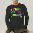 Star Of The Week Cheerful Recognition Student Teachers Class Men Women Kids Men's Long Sleeve T-Shirt, funny gift Star Of The Week Cheerful Recognition Student Teachers Class Men Women Kids Men's Long Sleeve T-Shirt, funny gift
