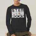 STEM Rocks Science Technology Engineering Math STEM Teacher Men's Long Sleeve T-Shirt, funny gift