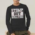 Stomp Out Bullying Back To School Education Teacher Men's Long Sleeve T-Shirt, funny gift