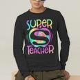 Super Teacher Back To School Apple Tie Dye First Day Men's Long Sleeve T-Shirt, funny gift Super Teacher Back To School Apple Tie Dye First Day Men's Long Sleeve T-Shirt, funny gift