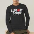 Support Squad Cute Heart Supportive Teacher Team Member Men's Long Sleeve T-Shirt, funny gift Support Squad Cute Heart Supportive Teacher Team Member Men's Long Sleeve T-Shirt, funny gift